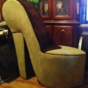 High heel chair